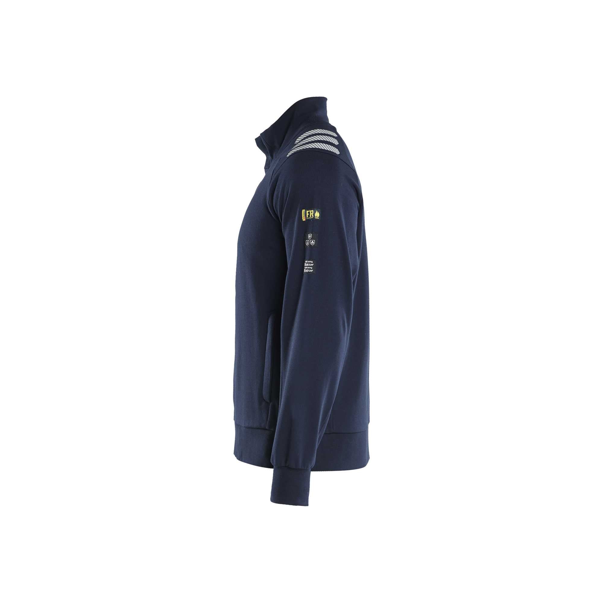 BLAKLADER 34531762 Flame Resistant Sweatshirt With Full Zip Work Sweatshirt MEN - Flame Retardant